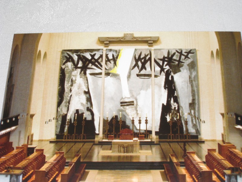 Das große Schweißtuch in der Abteikirche Münsterschwarzach