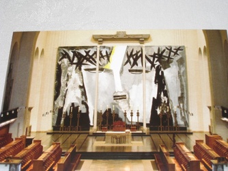 Das große Schweißtuch in der Abteikirche Münsterschwarzach